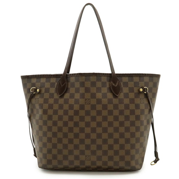 LOUIS VUITTON Brown Damier Neverfull MM Shoulder Bag - Picture 1 of 10